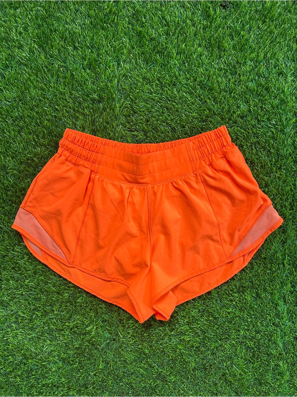 lululemon athletica Bright Orange Hotty Hot Short 2.5”